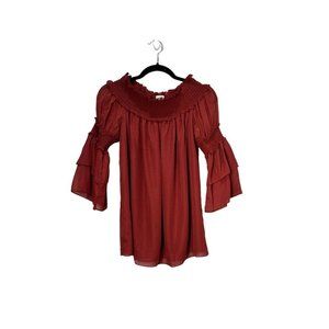 MAX STUDIO Women's Long Sleeve Blouse MEDIUM